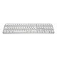 Logitech Master MX Keys S for Mac clavier Bureau RF sans fil + Bluetooth AZERTY Français Aluminium, Blanc