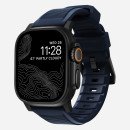 Nomad NM01295785 accessoire intelligent à porter sur soi Bande Bleu Caoutchouc, Acier inoxydable