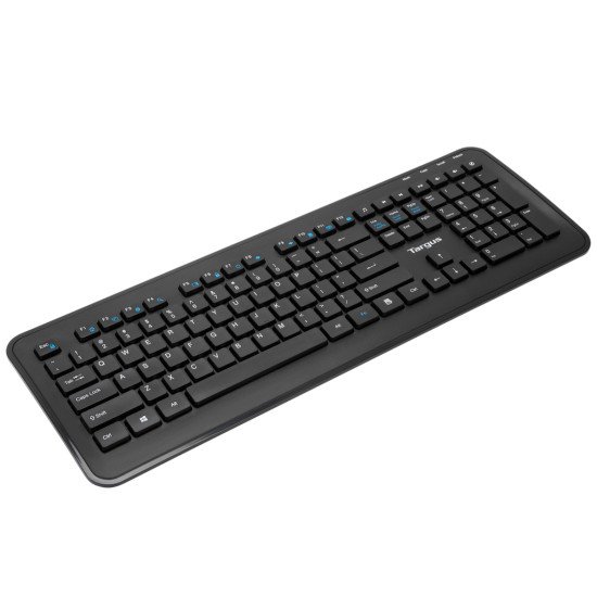 Targus AKM610ES clavier Souris incluse Universel RF sans fil Espagnole Noir