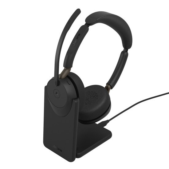 Jabra Evolve3 65 Casque Sans fil Arceau Bureau/Centre d'appels USB Type-A Bluetooth Noir
