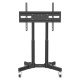 Manhattan Supporte une TV de 23" à 70" jusqu'à 40 kg, Inclinaison de +45°, faible hauteur, idéal pour les scènes et les notes de présentation, noir