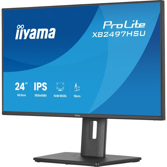 iiyama ProLite XB2497HSU-B1 écran PC 60,5 cm (23.8") 1920 x 1080 pixels Full HD LED Noir