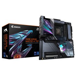 GIGABYTE Z890 AORUS MASTER AI TOP Carte Mère - Prend en charge les processeurs Intel Core Ultra (Série 2), VRM 20+1+2 phases, jusqu'à 9500MHz DDR5 (OC), PCIe 5.0 M.2, Wi-Fi 7, Thunderbolt 4 GIGABYTE Z890 AORUS MASTER AI TOP Carte Mère - Prend en charge les processeurs Intel Core Ultra (Série 2), VRM 20+1+2 phases, jusqu'à 9500MHz DDR5 (OC), PCIe 5.0 M.2, Wi-Fi 7, Thunderbolt 4