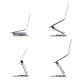 StarTech.com Support Télescopique pour PC Portable, Base Pivotante à 360°, Support Rotatif pour Bureau, Hauteur et Inclinaison Réglables, Poids Max 5kg, Construction en Aluminium, Design Portable
