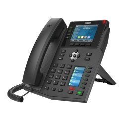 Fanvil X5U V2 téléphone fixe Noir 16 lignes LCD