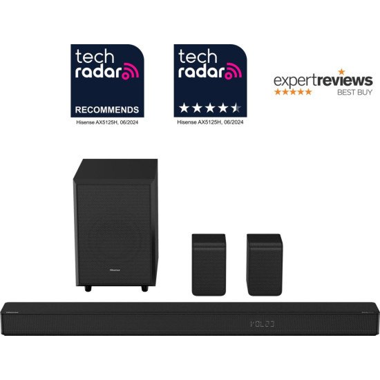 Hisense AX5125H Noir 5.1.2 canaux 500 W