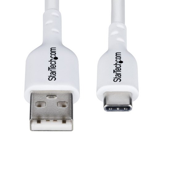 StarTech.com Câble de Charge USB-A vers USB-C de 3m, Charge et Synchronisation, 3A, USB 2.0, Gaine TPE - Cordon de Charge USB Blanc StarTech.com Câble de Charge USB-A vers USB-C de 3m, Charge et Synchronisation, 3A, USB 2.0, Gaine TPE - Cordon de Charge USB Blanc