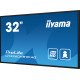 iiyama PROLITE Carte A numérique 80 cm (31.5") LED Wifi 500 cd/m² Full HD Noir Intégré dans le processeur Android 11 24/7