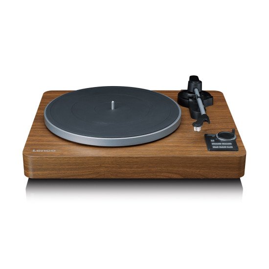 Lenco LBTA-165WD Tourne-disque entraîné par courroie Noir, Bois Automatique