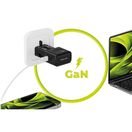 Mobile Origin MO-PW26-BLK chargeur d'appareils mobiles Universel Noir Secteur Charge rapide Intérieure