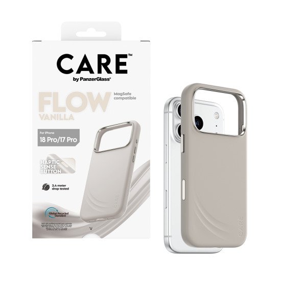 PanzerGlass CARE™ by ® Flow Case Vanilla w. MagSafe iPhone 2026 Pro | 17 Pro coque de protection pour téléphones portables Housse Transparent