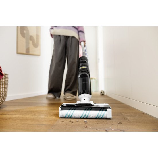 Kärcher FCV 4 Dry Pet & Home Aspirateur balai 3-en-1 Batterie Sec&humide Sans sac Noir