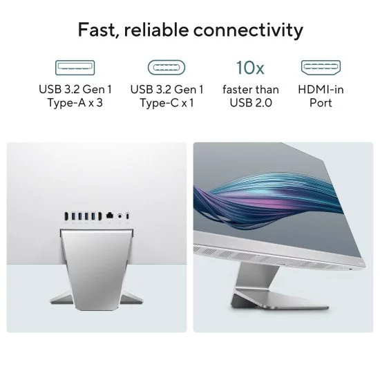 ASUS M3402WFAK-BPC001W AMD Ryzen™ 5 7520U 60,5 cm (23.8") 1920 x 1080 pixels PC All-in-One 16 Go LPDDR5-SDRAM 512 Go SSD Windows 11 Home Wi-Fi 6 (802.11ax) Noir ASUS M3402WFAK-BPC001W AMD Ryzen™ 5 7520U 60,5 cm (23.8") 1920 x 1080 pixels PC All-in-One 16 Go LPDDR5-SDRAM 512 Go SSD Windows 11 Home Wi-Fi 6 (802.11ax) Noir