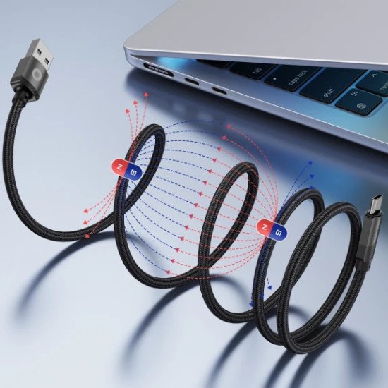 Mobile Origin MC2-USBA-1M-BLK câble USB USB 2.0 USB C 0,48 Gbit/s Noir