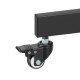 Manhattan Support trolley pour téléviseurs et moniteurs de 37 à 70 pouces, VESA 200x200 à 600x400 mm, charge max. 70 kg, noir, vérifiez les quatre trous de montage au dos de l'écran, garantie à vie