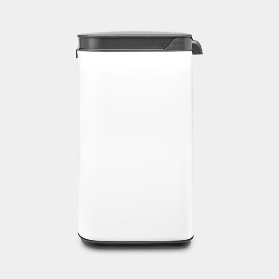 Brabantia Bo Waste Bin 4 L Rectangulaire Acier Noir, Blanc Brabantia Bo Waste Bin 4 L Rectangulaire Acier Noir, Blanc