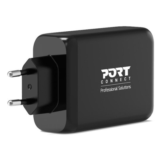 Port Designs 902107EU chargeur d'appareils mobiles Universel Noir Secteur Charge rapide Intérieure