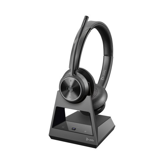 POLY Savi 7320 UC Casque Sans fil Arceau Bureau/Centre d'appels USB Type-C Socle de chargement Noir