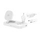 4smarts 541368 chargeur d'appareils mobiles Casques, Smartphone, Smartwatch Blanc Secteur Recharge sans fil Charge rapide Intérieure