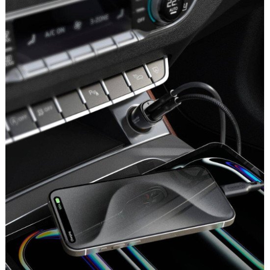 Spigen EV502 Universel Noir Allume-cigare Charge rapide Auto