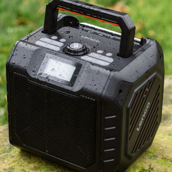 Lenco ODR-160GY Radio portable Analogique et numérique Noir, Orange