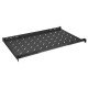 Intellinet Étagère fixe réglable 19", 1U, profondeur 750 mm, rails réglables de 750 à 950 mm, charge max. 20 kg, noire, garantie à vie