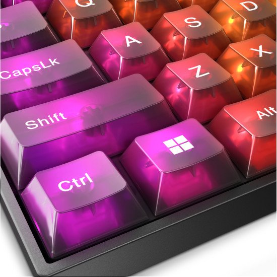 Lenovo Legion K510 Mini Pro clavier Gaming USB Anglais américain Noir, Transparent