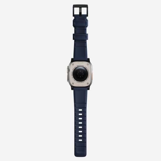 Nomad NM01295785 accessoire intelligent à porter sur soi Bande Bleu Caoutchouc, Acier inoxydable
