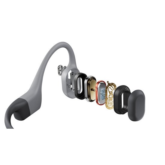 SHOKZ OpenSwim Pro Casque Sans fil Open-ear Sports Bluetooth Gris