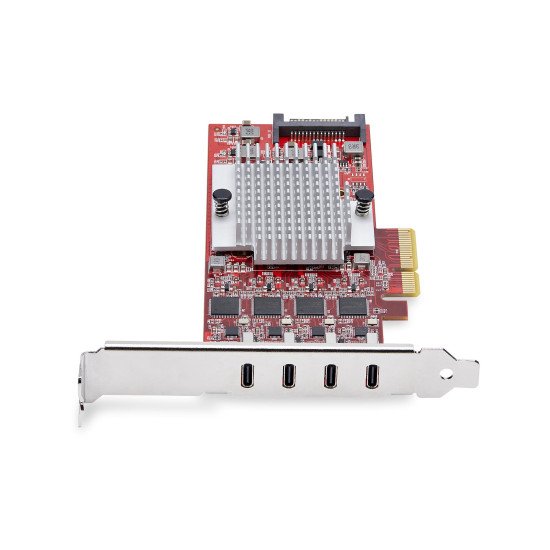 StarTech.com Carte PCIe USB-C 4 Ports, USB 3.2 10 Gbit/s, Carte d'Extension PCI Express USB-C, 4 Contrôleurs USB Indépendants, Carte PCIe USB Type-C, Windows/Linux/macOS, Conforme TAA StarTech.com Carte PCIe USB-C 4 Ports, USB 3.2 10 Gbit/s, Carte d'Extension PCI Express USB-C, 4 Contrôleurs USB Indépendants, Carte PCIe USB Type-C, Windows/Linux/macOS, Conforme TAA