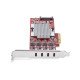 StarTech.com Carte PCIe USB-C 4 Ports, USB 3.2 10 Gbit/s, Carte d'Extension PCI Express USB-C, 4 Contrôleurs USB Indépendants, Carte PCIe USB Type-C, Windows/Linux/macOS, Conforme TAA StarTech.com Carte PCIe USB-C 4 Ports, USB 3.2 10 Gbit/s, Carte d'Extension PCI Express USB-C, 4 Contrôleurs USB Indépendants, Carte PCIe USB Type-C, Windows/Linux/macOS, Conforme TAA