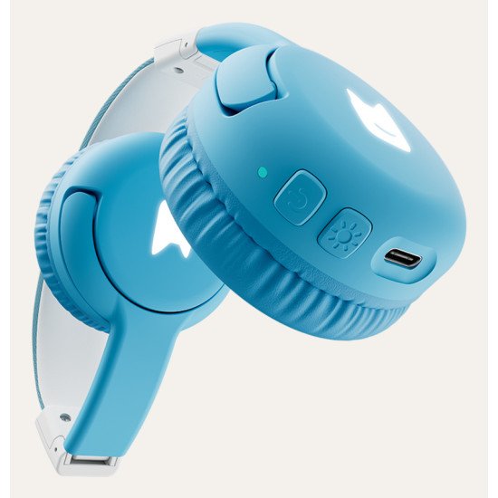 tonies 10003270 casque Casques Sans fil Arceau Musique/Quotidien USB Type-C Bluetooth Bleu clair, Blanc