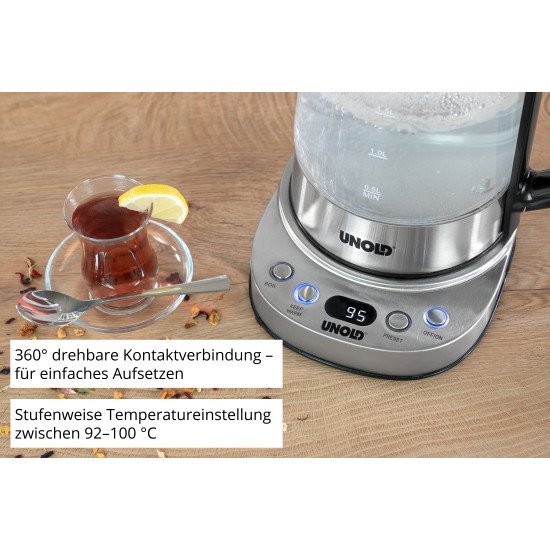 Unold 18215 Samowar Selin bouilloire 1,7 L 1800 W Acier inoxydable