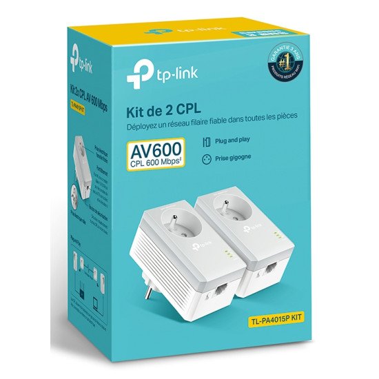 TP-Link TL-PA4015P KIT 500 Mbit/s Ethernet/LAN Blanc 2 pièce(s) TP-Link TL-PA4015P KIT 500 Mbit/s Ethernet/LAN Blanc 2 pièce(s)