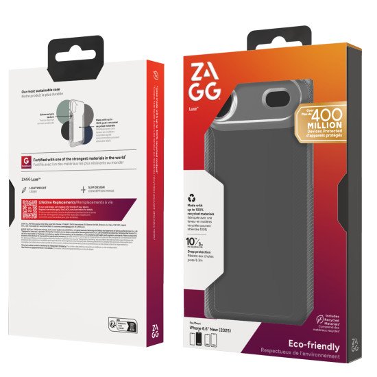 ZAGG Luxe coque de protection pour téléphones portables 16,5 cm (6.5") Housse Transparent ZAGG Luxe coque de protection pour téléphones portables 16,5 cm (6.5") Housse Transparent