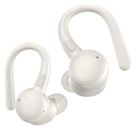 Belkin SoundForm ActiveFit Casque Avec fil &sans fil Crochets auriculaires Appels/Musique USB Type-C Bluetooth Blanc