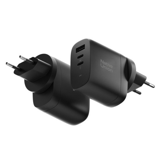 Native Union Fast Gan Charger Pd 67W Ordinateur portable, Smartphone, Tablette Noir Secteur Charge rapide Intérieure