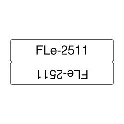 Brother FLE2511 ruban d'étiquette Noir sur blanc