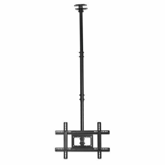 Manhattan Support plafond pour TV/moniteurs, pour écrans de 37" à 65", hauteur réglable 70–157 cm, Compatibilité VESA : de 200x200 à 600x400 mm (vérifiez les dimensions des quatre trous de fixation à l'arrière), charge max. 50 kg