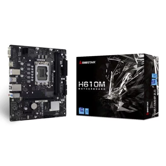 Biostar H610MHP 2.0 carte mère Intel H610 LGA 1700 micro ATX Biostar H610MHP 2.0 carte mère Intel H610 LGA 1700 micro ATX