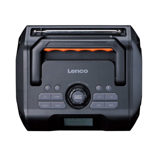 Lenco ODR-160GY Radio portable Analogique et numérique Noir, Orange