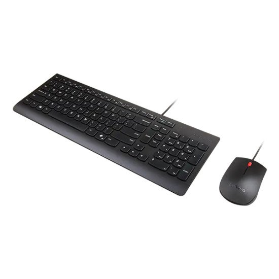 Lenovo 4X31R64403 clavier Souris incluse maison/bureau USB Belge, Français Noir