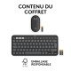 Logitech Pebble 2 Combo for Mac clavier Souris incluse RF sans fil + Bluetooth AZERTY Français Graphite