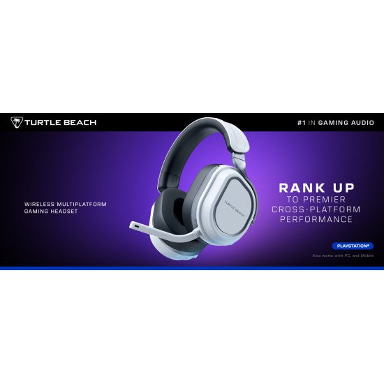 Turtle Beach Casque gaming amplifié multiplateforme sans fil Stealth 700 pour PS5, PS4, PC et mobile - Haut-parleurs 60 mm, microphone avec isolation acoustique par l'IA, Bluetooth, autonomie 80 heures, deux émetteurs - Blanc Turtle Beach Casque gaming amplifié multiplateforme sans fil Stealth 700 pour PS5, PS4, PC et mobile - Haut-parleurs 60 mm, microphone avec isolation acoustique par l'IA, Bluetooth, autonomie 80 heures, deux émetteurs - Blanc