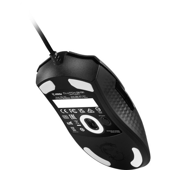 MSI CLUTCH GM31 LIGHTWEIGHT souris Jouer Droitier USB Type-A Optique 12000 DPI MSI CLUTCH GM31 LIGHTWEIGHT souris Jouer Droitier USB Type-A Optique 12000 DPI