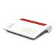 Box 7630 routeur sans fil 2.5 Gigabit Ethernet Bi-bande (2,4 GHz / 5 GHz) Blanc, Rouge