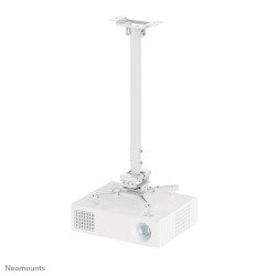 Neomounts CL25-550WH1 Support de plafond pour vidéoprojecteur - h74.5-114.5 cm - installation facile - orientable