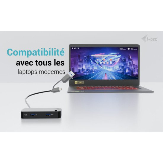 i-tec Universal KVM HUB 2x USB-C + 2x USB-A 3.0 i-tec Universal KVM HUB 2x USB-C + 2x USB-A 3.0
