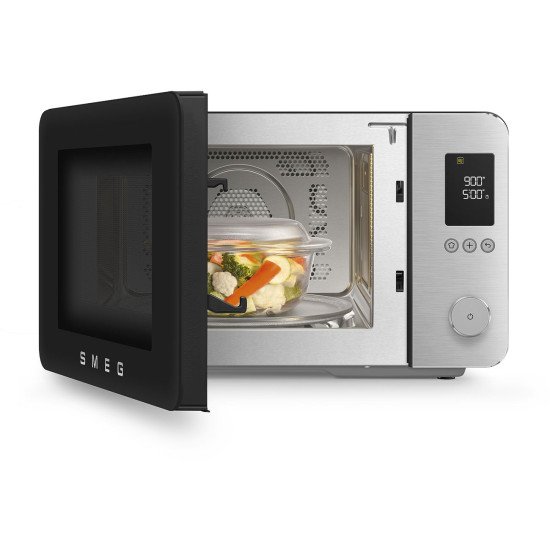 Smeg MOC02BLMEU micro-onde Noir Micro-onde combiné Comptoir 27 L 1450 W