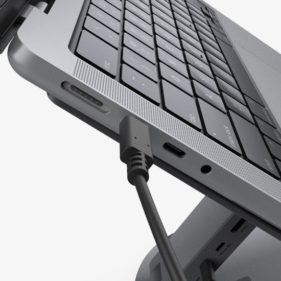 Spigen LD204H Support pour ordinateur portable et tablette Gris 39,6 cm (15.6") Spigen LD204H Support pour ordinateur portable et tablette Gris 39,6 cm (15.6")